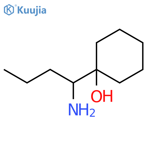 1-(1-aminobutyl)cyclohexan-1-ol structure