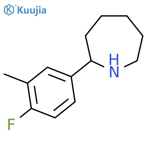 2-(4-Fluoro-3-methylphenyl)azepane structure