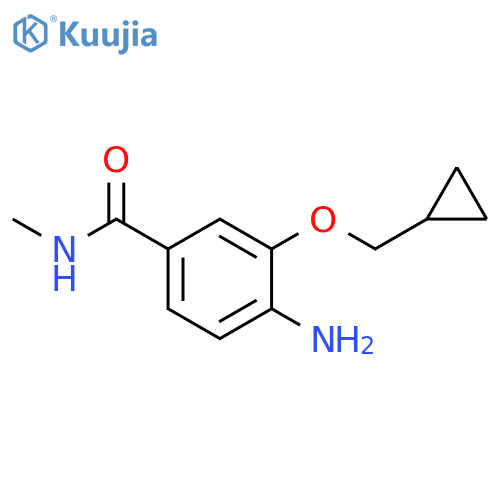 4-Amino-3-cyclopropylmethoxy-N-methylbenzamide structure
