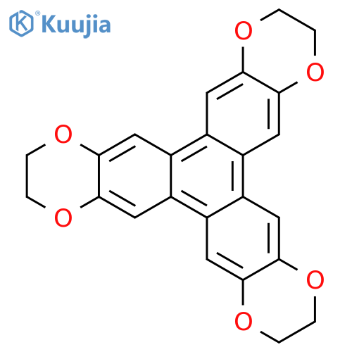 Triphenyleno[2,3-b:6,7-b':10,11-b'']tris[1,4]dioxin, 2,3,8,9,14,15-hexahydro- structure