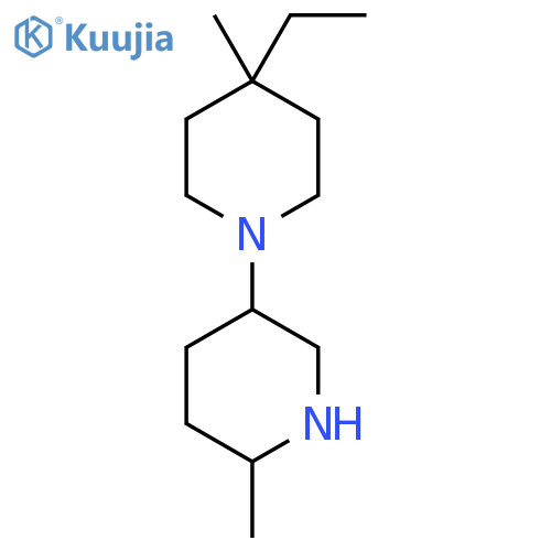4-Ethyl-4,6'-dimethyl-1,3'-bipiperidine structure