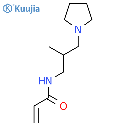 N-2-methyl-3-(pyrrolidin-1-yl)propylprop-2-enamide structure