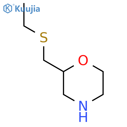 2-(ethylsulfanyl)methylmorpholine structure