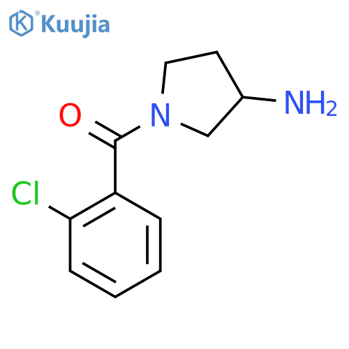 (3-Aminopyrrolidin-1-yl)(2-chlorophenyl)methanone structure