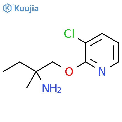 1-(3-chloropyridin-2-yl)oxy-2-methylbutan-2-amine structure