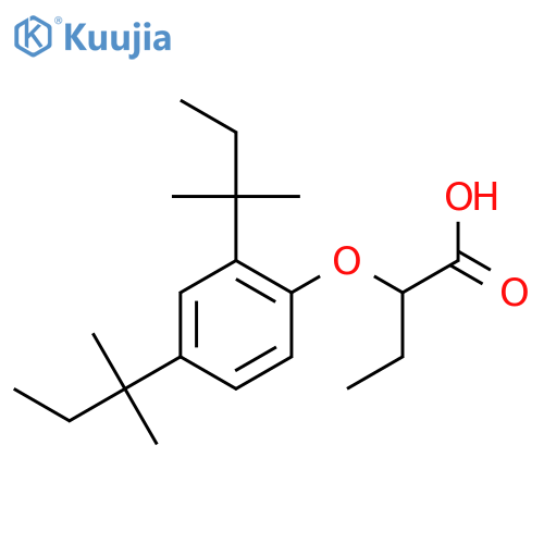 2-(2,4-Di-tert-pentylphenoxy)butanoic acid structure