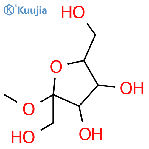 Methyl b-D-fructofuranoside structure