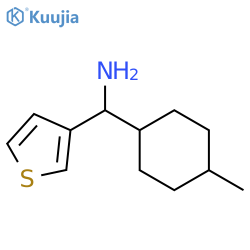(4-methylcyclohexyl)(thiophen-3-yl)methanamine structure