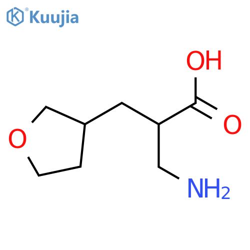 3-Furanpropanoic acid, α-(aminomethyl)tetrahydro- structure