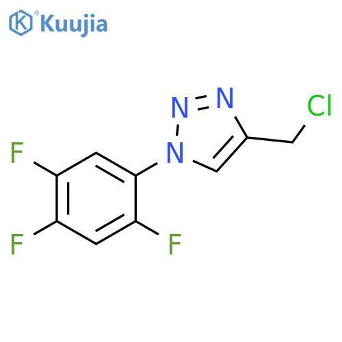 4-(Chloromethyl)-1-(2,4,5-trifluorophenyl)-1H-1,2,3-triazole structure
