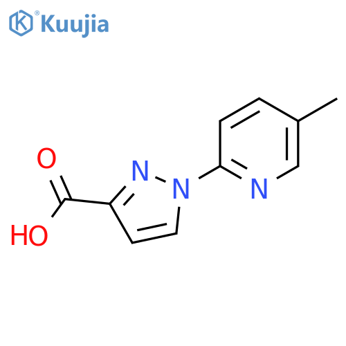1-(5-methylpyridin-2-yl)-1H-pyrazole-3-carboxylic acid structure