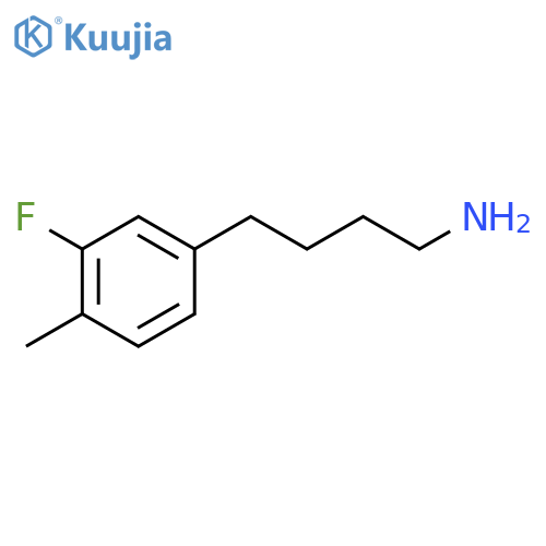 4-(3-fluoro-4-methylphenyl)butan-1-amine structure