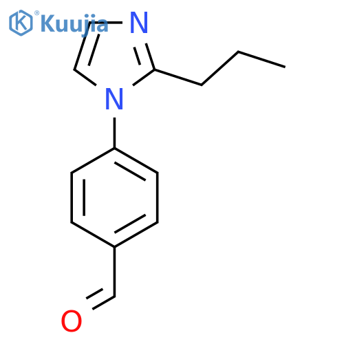 4-(2-propyl-1H-imidazol-1-yl)benzaldehyde structure