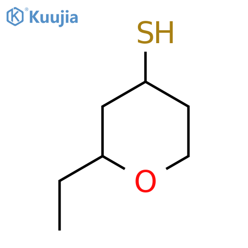 2-ethyloxane-4-thiol structure