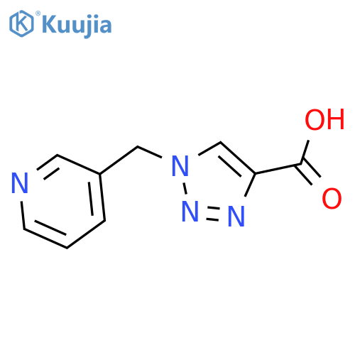 1-(pyridin-3-ylmethyl)-1H-1,2,3-triazole-4-carboxylic acid structure