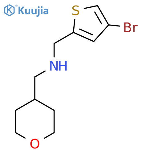1-(4-Bromothiophen-2-yl)-N-((tetrahydro-2H-pyran-4-yl)methyl)methanamine structure