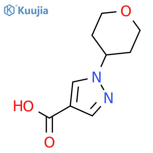 1-(oxan-4-yl)-1H-pyrazole-4-carboxylic acid structure