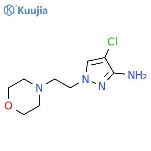 1H-Pyrazol-3-amine, 4-chloro-1-[2-(4-morpholinyl)ethyl]- structure