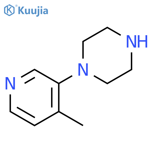 1-(4-methylpyridin-3-yl)piperazine structure