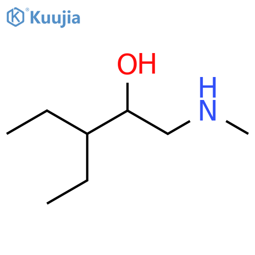 3-ethyl-1-(methylamino)pentan-2-ol structure