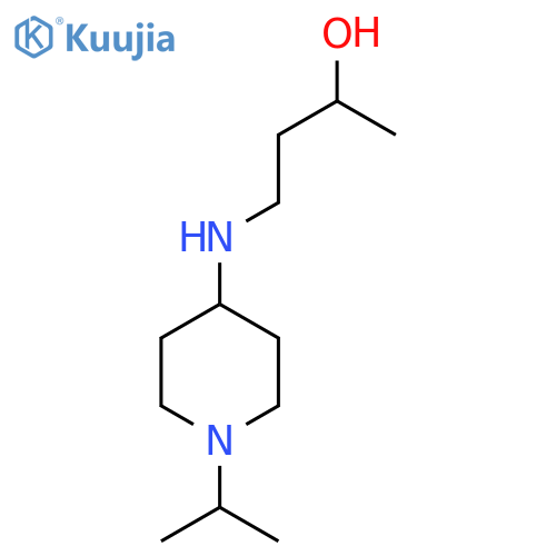 4-{1-(propan-2-yl)piperidin-4-ylamino}butan-2-ol structure