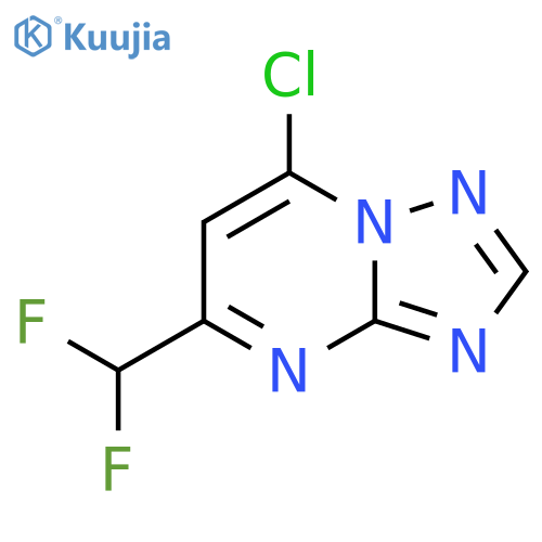7-Chloro-5-(difluoromethyl)-[1,2,4]triazolo[1,5-a]pyrimidine structure