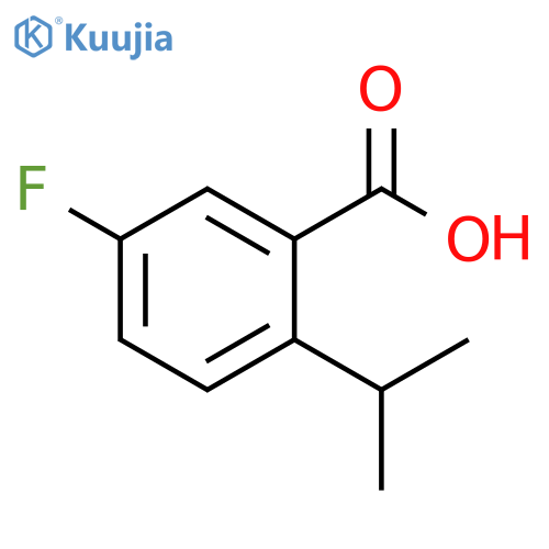 5-fluoro-2-(propan-2-yl)benzoic acid structure