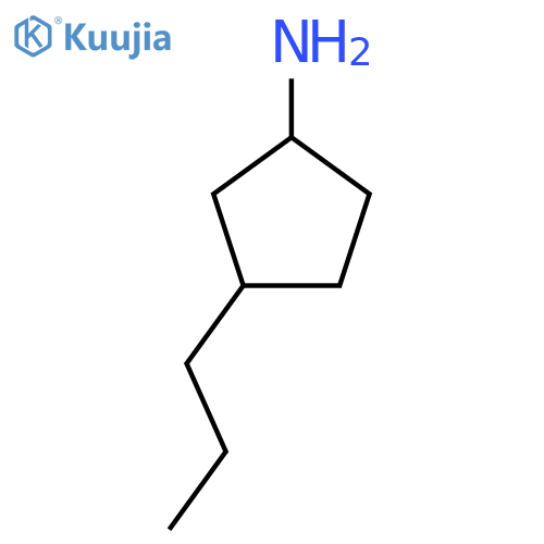 3-propylcyclopentan-1-amine structure