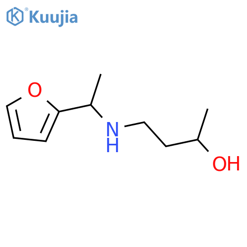 4-{1-(furan-2-yl)ethylamino}butan-2-ol structure