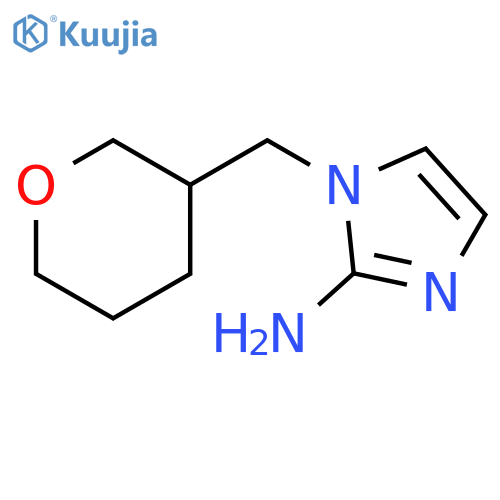 1-(oxan-3-yl)methyl-1H-imidazol-2-amine structure
