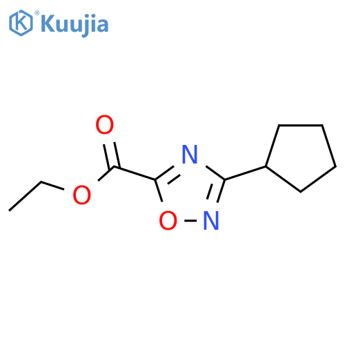 Ethyl 3-cyclopentyl-1,2,4-oxadiazole-5-carboxylate structure