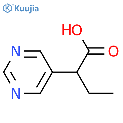 2-(Pyrimidin-5-yl)butanoic acid structure