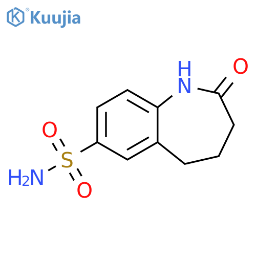 2-oxo-2,3,4,5-tetrahydro-1H-1-benzazepine-7-sulfonamide structure