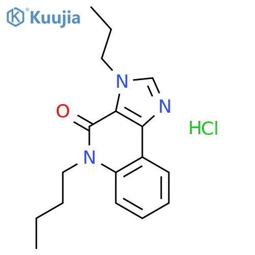 5-butyl-3-propyl-3,5-dihydro-4H-imidazo[4,5-c]quinolin-4-one hydrochloride structure