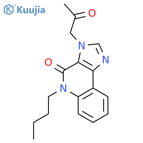 5-butyl-3-(2-oxopropyl)-3,5-dihydro-4H-imidazo[4,5-c]quinolin-4-one structure