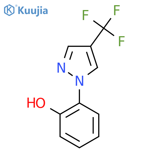 2-4-(trifluoromethyl)-1H-pyrazol-1-ylphenol structure