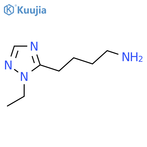 4-(1-ethyl-1H-1,2,4-triazol-5-yl)butan-1-amine structure