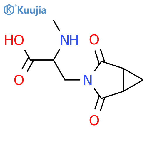 3-{2,4-dioxo-3-azabicyclo3.1.0hexan-3-yl}-2-(methylamino)propanoic acid structure