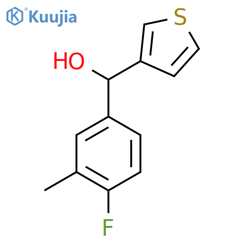 4-Fluoro-3-methylphenyl-(3-thienyl)methanol structure