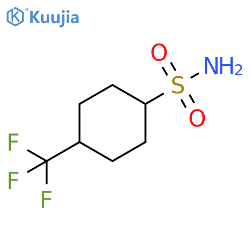 4-(trifluoromethyl)cyclohexane-1-sulfonamide structure