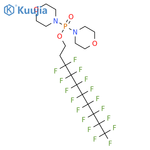 3,3,4,4,5,5,6,6,7,7,8,8,9,9,10,10,10-heptadecafluorodecyl dimorpholin-4-ylphosphinate structure