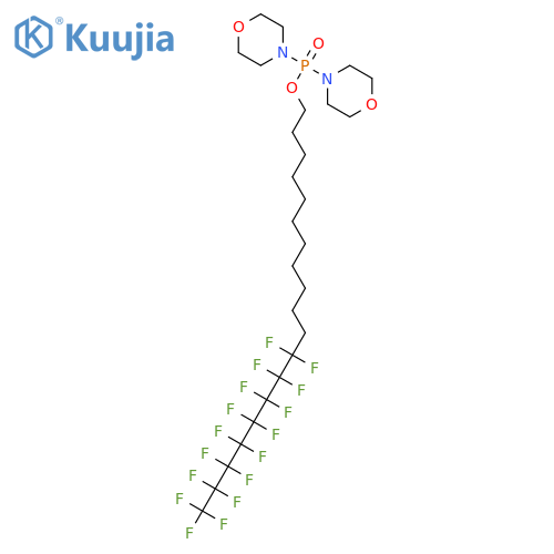 12,12,13,13,14,14,15,15,16,16,17,17,18,18,19,19,19-heptadecafluorononadecyl dimorpholin-4-ylphosphinate structure