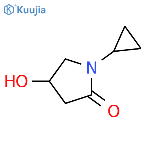 1-cyclopropyl-4-hydroxypyrrolidin-2-one structure