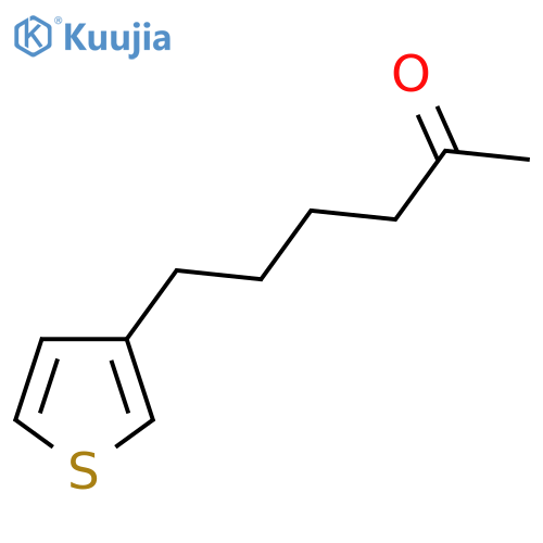 6-(thiophen-3-yl)hexan-2-one structure