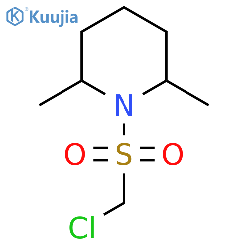1-((Chloromethyl)sulfonyl)-2,6-dimethylpiperidine structure