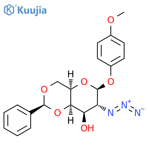 4-Methoxyphenyl 2-Azido-4,6-O-benzylidene-2-deoxy-β-D-galactopyranoside structure
