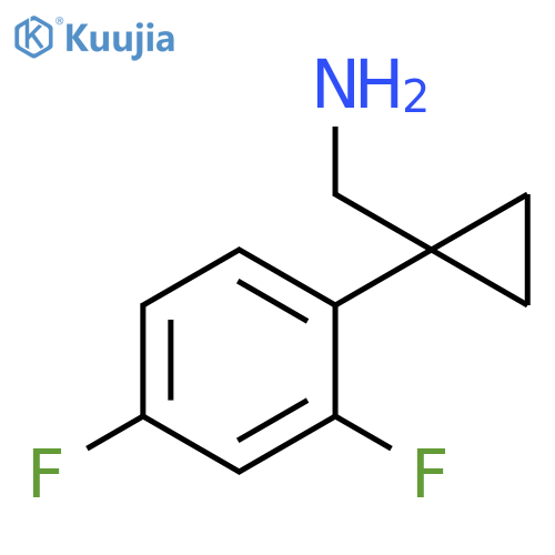 1-(2,4-difluorophenyl)cyclopropylmethanamine structure