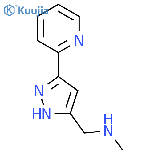 N-Methyl-1-(3-(pyridin-2-yl)-1H-pyrazol-5-yl)methanamine structure