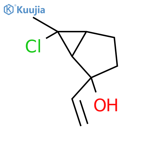 6-Chloro-2-ethenyl-6-methylbicyclo[3.1.0]hexan-2-ol structure