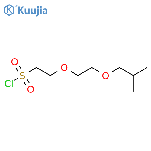 2-2-(2-methylpropoxy)ethoxyethane-1-sulfonyl chloride structure